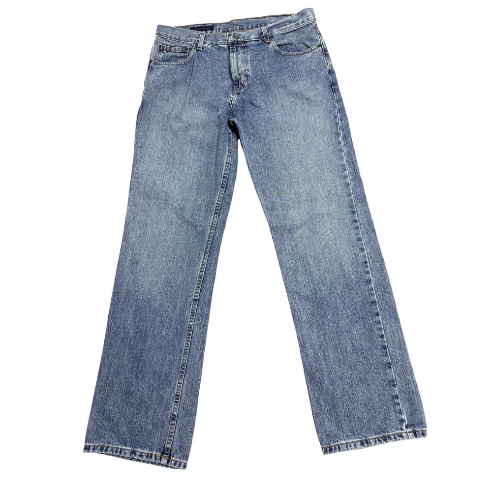 Tommy Hilfiger Jeans Mens 33x31‎ Blue Freedom Jean Straight Leg Denim Casual